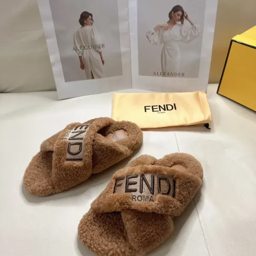 Wholesale Fendi Slippers For Women #1453861 $85.00 USD, Wholesale Quality Replica Fendi Slippers