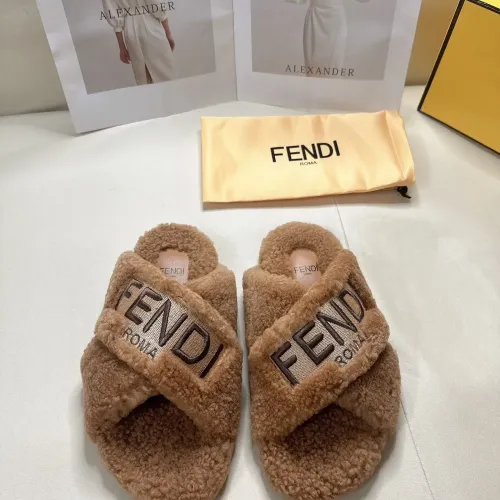 Replica Fendi Slippers For Women #1453861 $85.00 USD for Wholesale