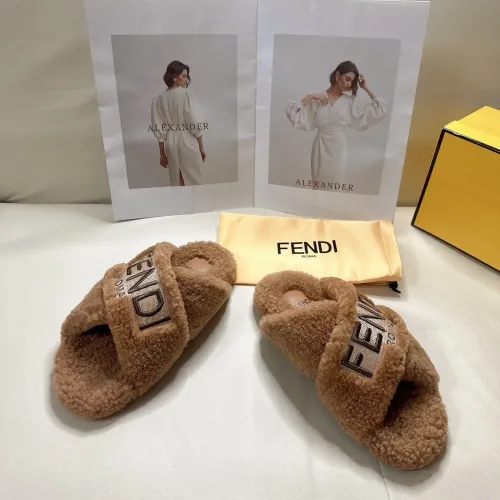 Replica Fendi Slippers For Women #1453861 $85.00 USD for Wholesale