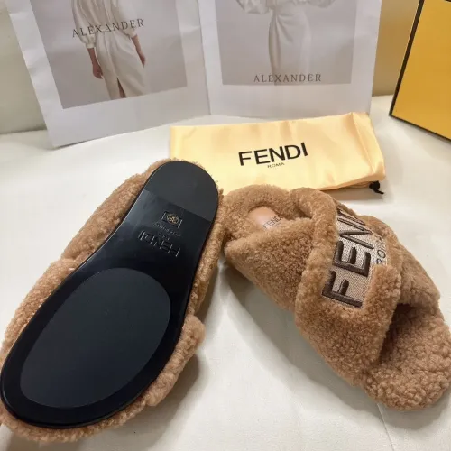 Replica Fendi Slippers For Women #1453861 $85.00 USD for Wholesale