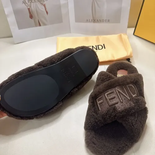 Replica Fendi Slippers For Women #1453862 $85.00 USD for Wholesale