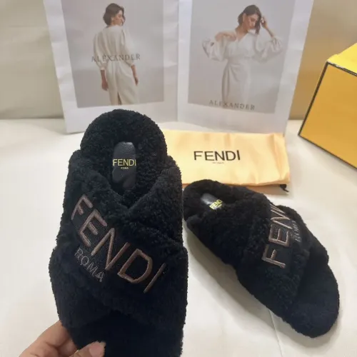 Replica Fendi Slippers For Women #1453863 $85.00 USD for Wholesale