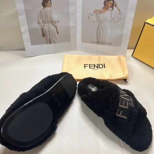 Replica Fendi Slippers For Women #1453863 $85.00 USD for Wholesale