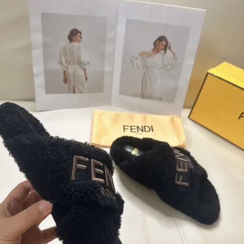 Replica Fendi Slippers For Women #1453863 $85.00 USD for Wholesale