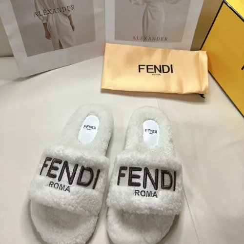 Wholesale Fendi Slippers For Women #1453864 $80.00 USD, Wholesale Quality Replica Fendi Slippers