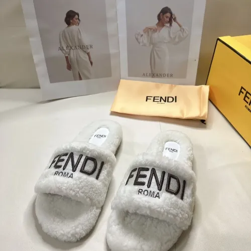 Replica Fendi Slippers For Women #1453864 $80.00 USD for Wholesale