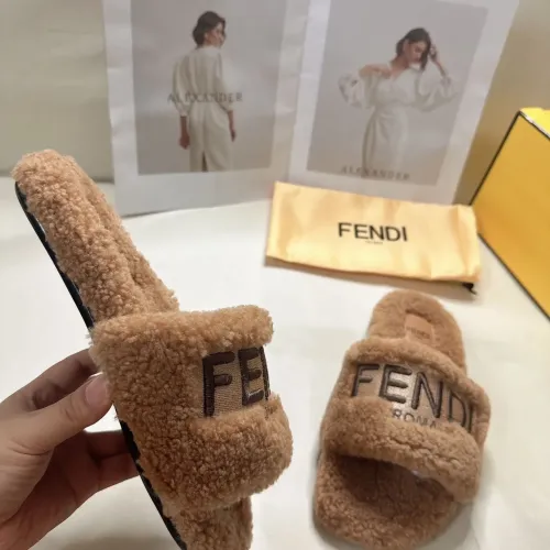 Replica Fendi Slippers For Women #1453865 $80.00 USD for Wholesale