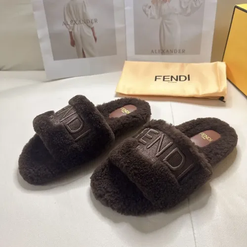 Replica Fendi Slippers For Women #1453866 $80.00 USD for Wholesale