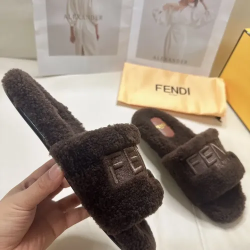 Replica Fendi Slippers For Women #1453866 $80.00 USD for Wholesale
