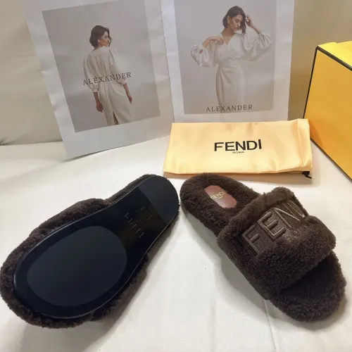 Replica Fendi Slippers For Women #1453866 $80.00 USD for Wholesale
