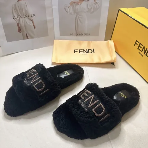 Replica Fendi Slippers For Women #1453868 $80.00 USD for Wholesale