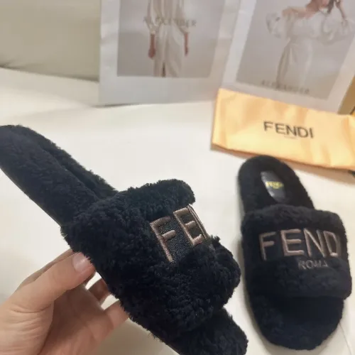 Replica Fendi Slippers For Women #1453868 $80.00 USD for Wholesale