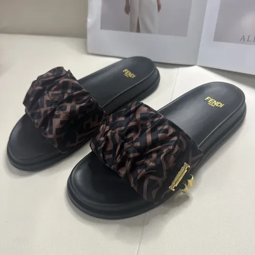 Wholesale Fendi Slippers For Women #1453869 $76.00 USD, Wholesale Quality Replica Fendi Slippers