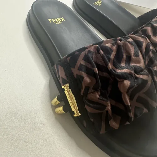 Replica Fendi Slippers For Women #1453869 $76.00 USD for Wholesale