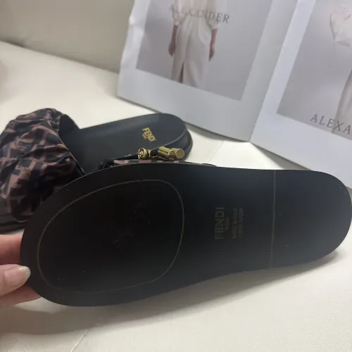 Replica Fendi Slippers For Women #1453869 $76.00 USD for Wholesale