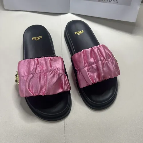 Wholesale Fendi Slippers For Women #1453870 $76.00 USD, Wholesale Quality Replica Fendi Slippers