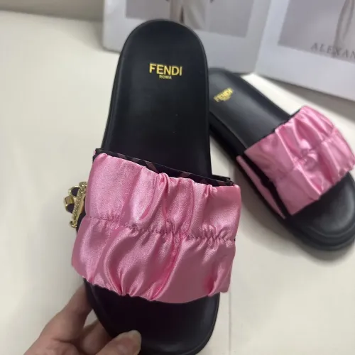 Replica Fendi Slippers For Women #1453870 $76.00 USD for Wholesale