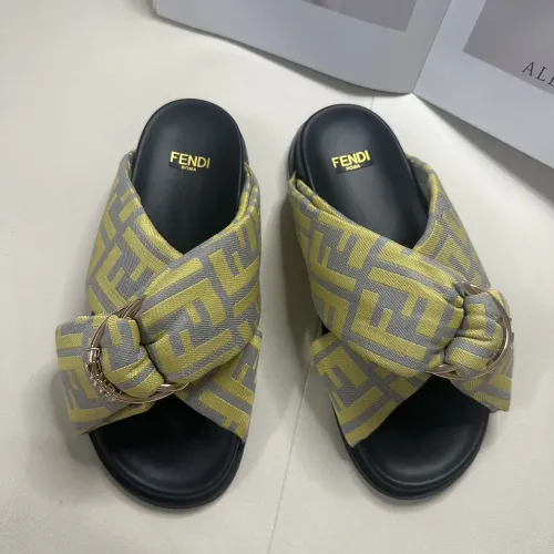 Replica Fendi Slippers For Men #1453873 $76.00 USD for Wholesale