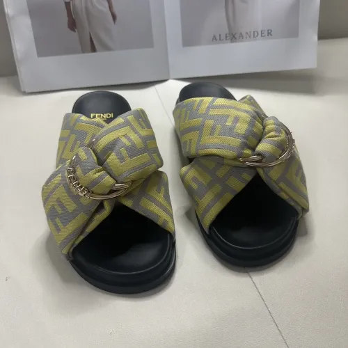 Replica Fendi Slippers For Men #1453873 $76.00 USD for Wholesale