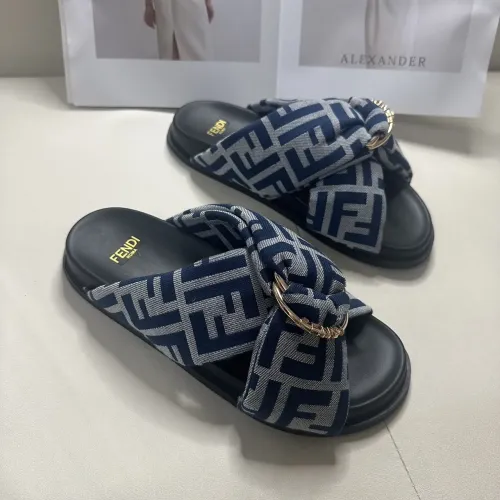 Replica Fendi Slippers For Women #1453874 $76.00 USD for Wholesale