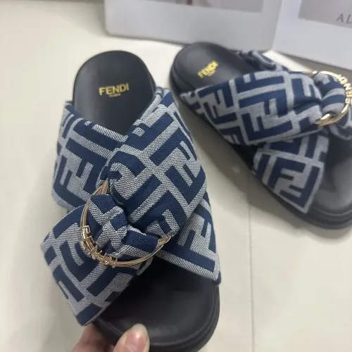 Replica Fendi Slippers For Men #1453875 $76.00 USD for Wholesale