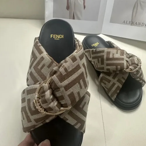 Replica Fendi Slippers For Men #1453877 $76.00 USD for Wholesale
