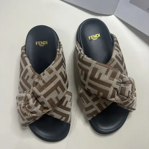 Replica Fendi Slippers For Men #1453877 $76.00 USD for Wholesale