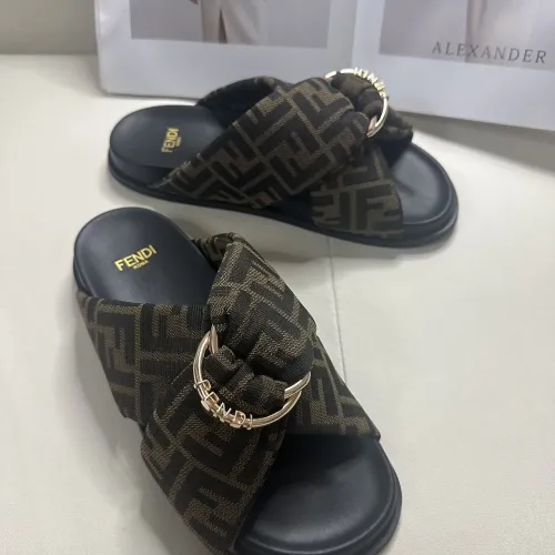 Replica Fendi Slippers For Women #1453878 $76.00 USD for Wholesale