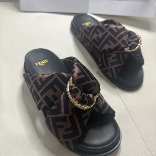 Replica Fendi Slippers For Women #1453882 $76.00 USD for Wholesale
