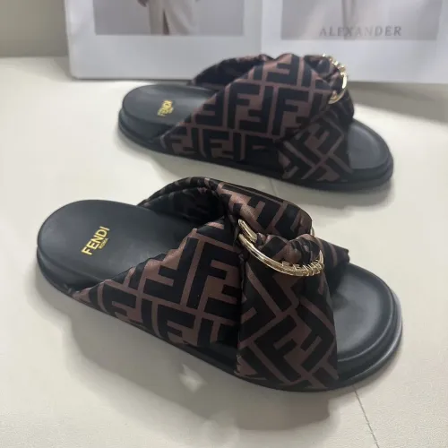 Replica Fendi Slippers For Women #1453882 $76.00 USD for Wholesale