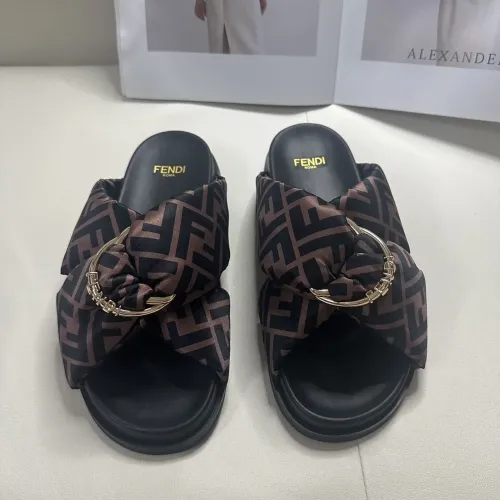 Wholesale Fendi Slippers For Men #1453883 $76.00 USD, Wholesale Quality Replica Fendi Slippers