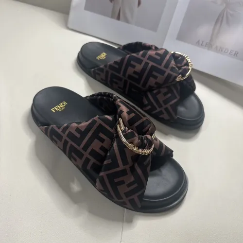 Replica Fendi Slippers For Men #1453883 $76.00 USD for Wholesale
