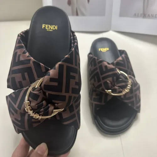Replica Fendi Slippers For Men #1453883 $76.00 USD for Wholesale