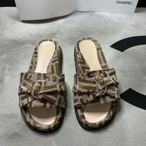 Wholesale Fendi Slippers For Men #1453885 $80.00 USD, Wholesale Quality Replica Fendi Slippers