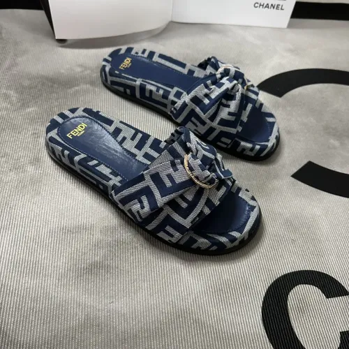 Replica Fendi Slippers For Women #1453890 $80.00 USD for Wholesale