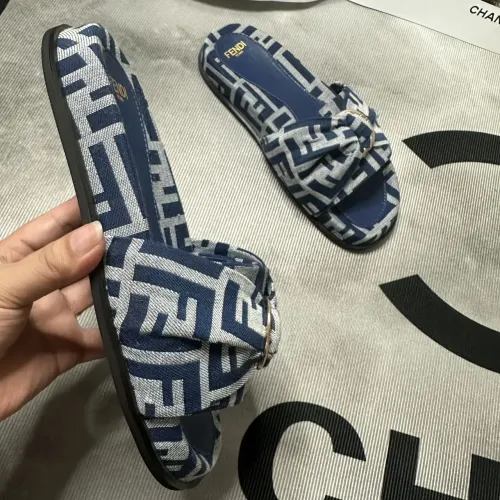 Replica Fendi Slippers For Women #1453890 $80.00 USD for Wholesale