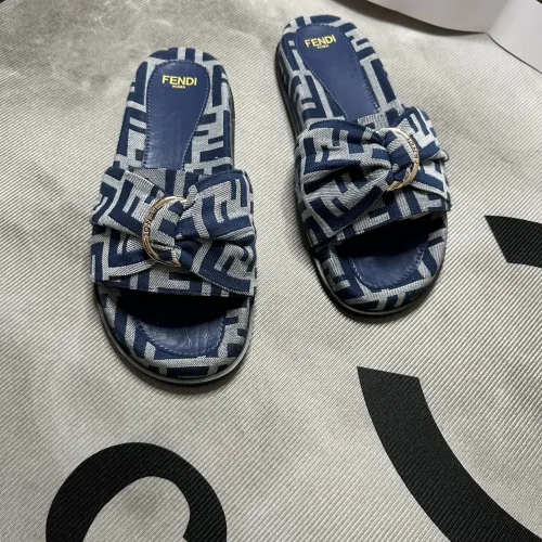Replica Fendi Slippers For Women #1453890 $80.00 USD for Wholesale