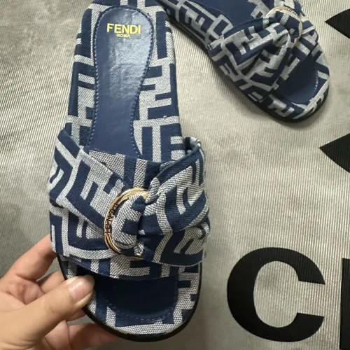 Replica Fendi Slippers For Men #1453891 $80.00 USD for Wholesale