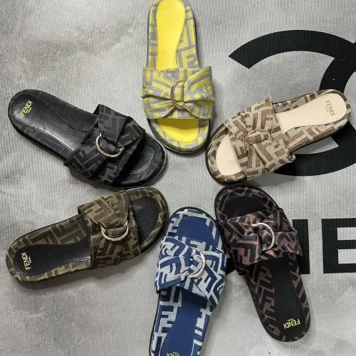 Replica Fendi Slippers For Men #1453895 $80.00 USD for Wholesale