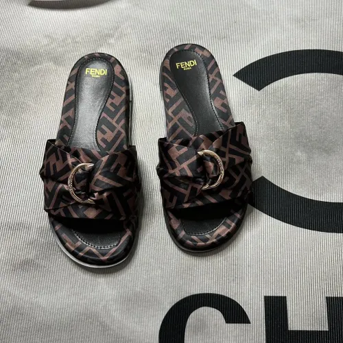 Wholesale Fendi Slippers For Women #1453896 $80.00 USD, Wholesale Quality Replica Fendi Slippers