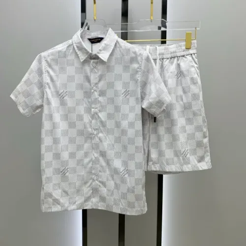 Wholesale Louis Vuitton LV Tracksuits Short Sleeved For Men #1454073 $52.00 USD, Wholesale Quality Replica Louis Vuitton LV Tracksuits