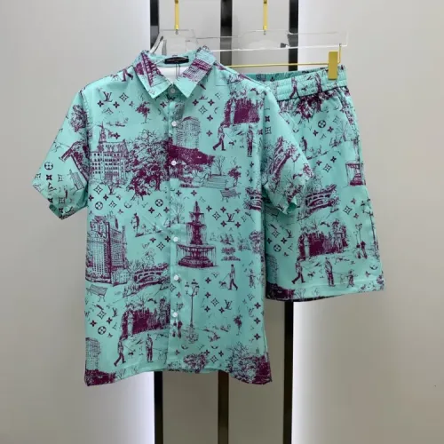 Wholesale Louis Vuitton LV Tracksuits Short Sleeved For Men #1454079 $52.00 USD, Wholesale Quality Replica Louis Vuitton LV Tracksuits