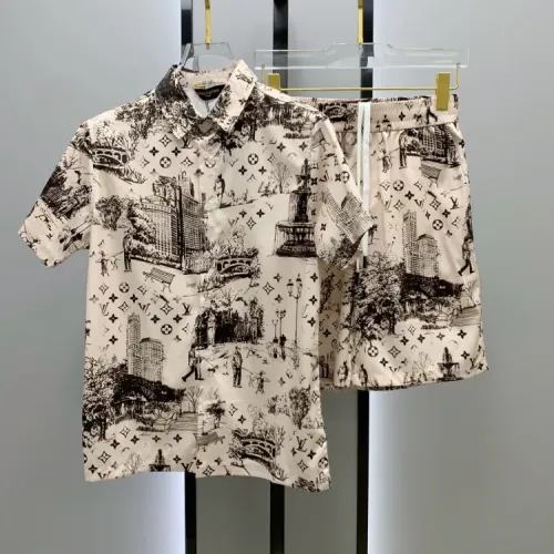 Wholesale Louis Vuitton LV Tracksuits Short Sleeved For Men #1454081 $52.00 USD, Wholesale Quality Replica Louis Vuitton LV Tracksuits