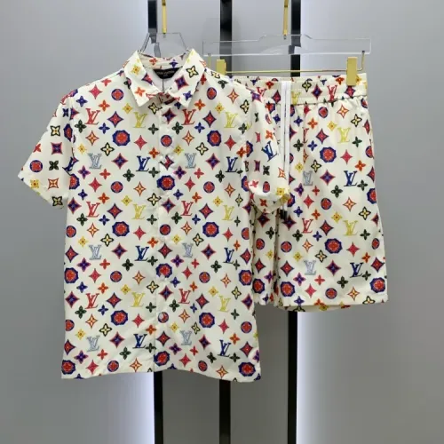 Wholesale Louis Vuitton LV Tracksuits Short Sleeved For Men #1454089 $52.00 USD, Wholesale Quality Replica Louis Vuitton LV Tracksuits