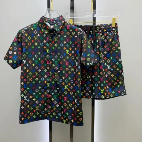 Wholesale Louis Vuitton LV Tracksuits Short Sleeved For Men #1454090 $52.00 USD, Wholesale Quality Replica Louis Vuitton LV Tracksuits