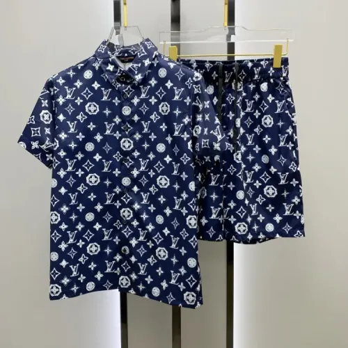 Wholesale Louis Vuitton LV Tracksuits Short Sleeved For Men #1454098 $52.00 USD, Wholesale Quality Replica Louis Vuitton LV Tracksuits
