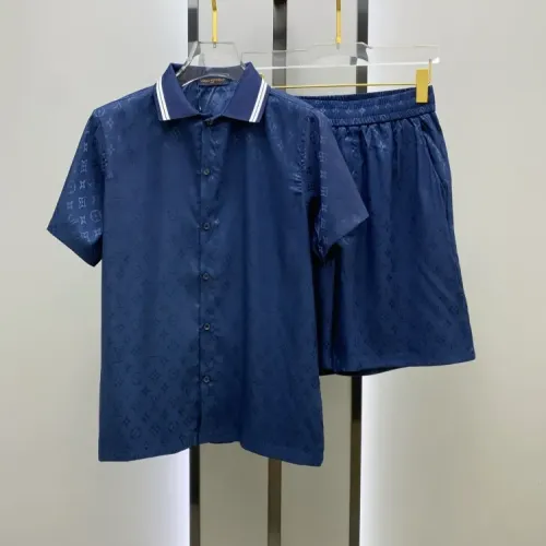 Wholesale Louis Vuitton LV Tracksuits Short Sleeved For Men #1454112 $52.00 USD, Wholesale Quality Replica Louis Vuitton LV Tracksuits