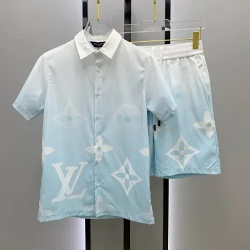 Wholesale Louis Vuitton LV Tracksuits Short Sleeved For Men #1454114 $52.00 USD, Wholesale Quality Replica Louis Vuitton LV Tracksuits