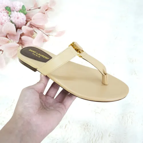 Replica Yves Saint Laurent YSL Slippers For Women #1454293 $92.00 USD for Wholesale