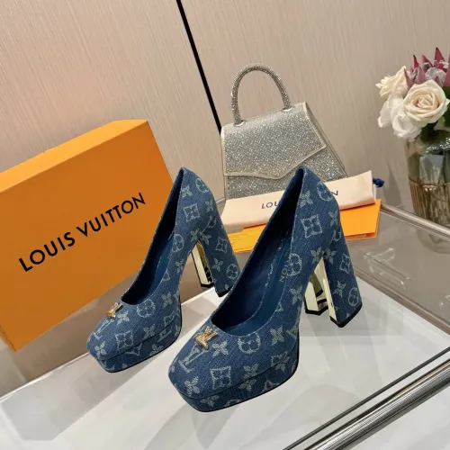 Wholesale Louis Vuitton High-Heeled Shoes For Women #1454401 $118.00 USD, Wholesale Quality Replica Louis Vuitton High-Heeled Shoes